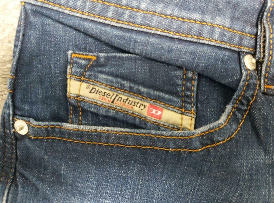 Diesel Herren Jeans Thommer 084TW Blau Stretch Slim Skinny Neu