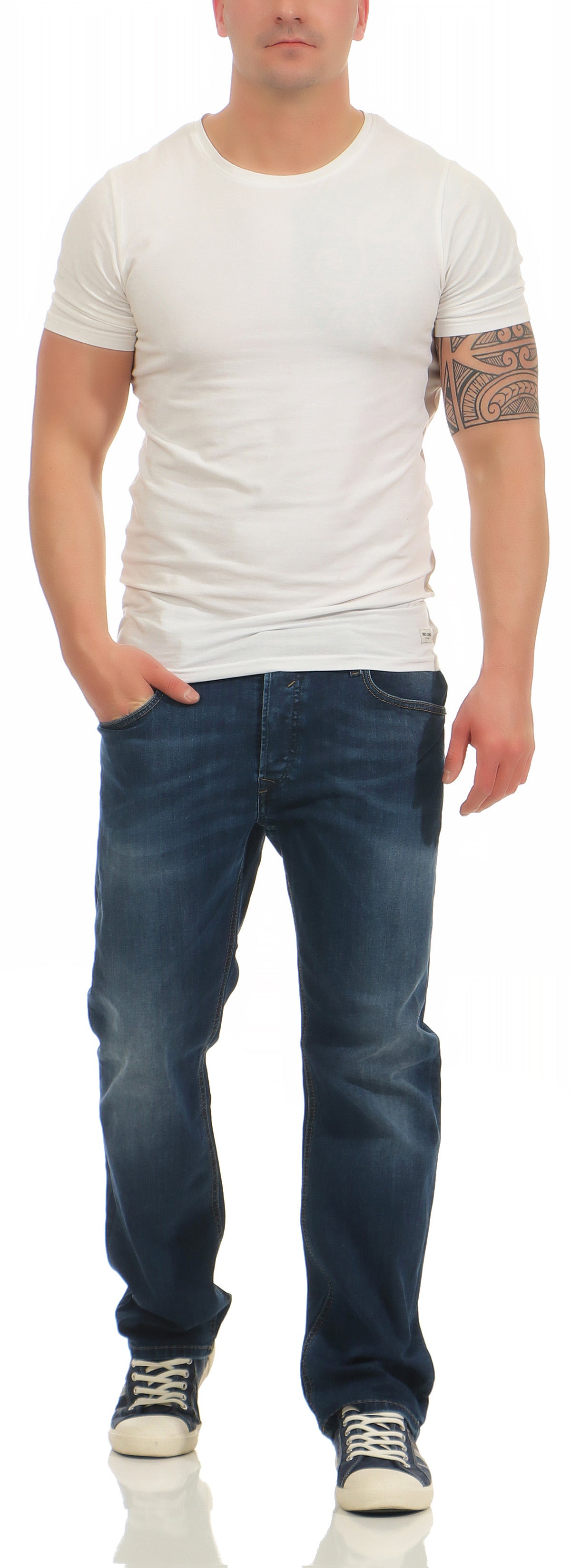 Diesel Herren Jeans Larkee 087AS Blau Regular Straight Neu