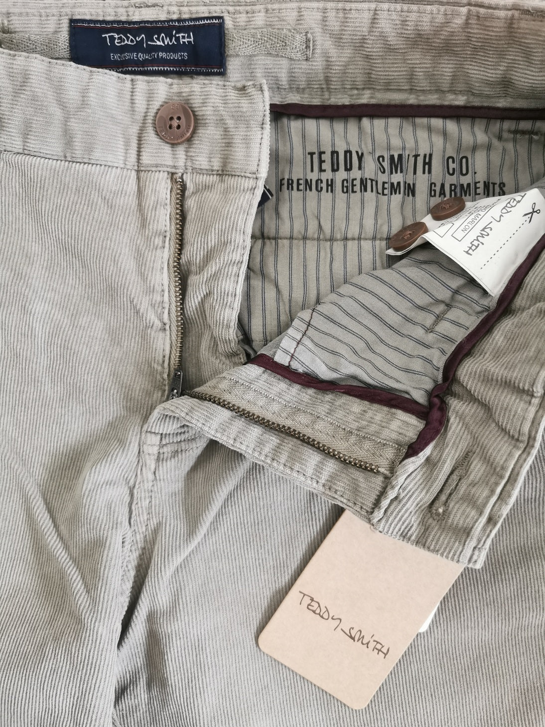 Teddy Smith Herren Chino Marlon Wolf Beige Regular Slim Neu