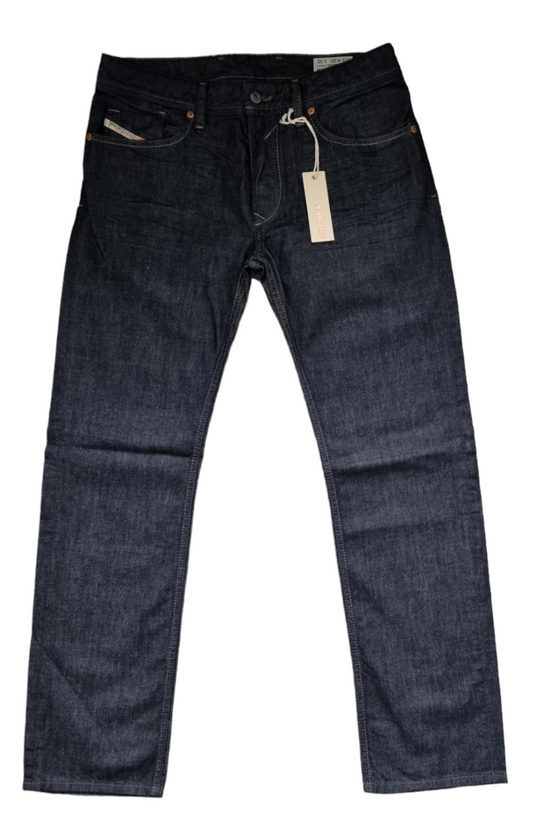 Diesel Herren Jeans Waykee 0088Z Tiefdunkelblau Regular Straight