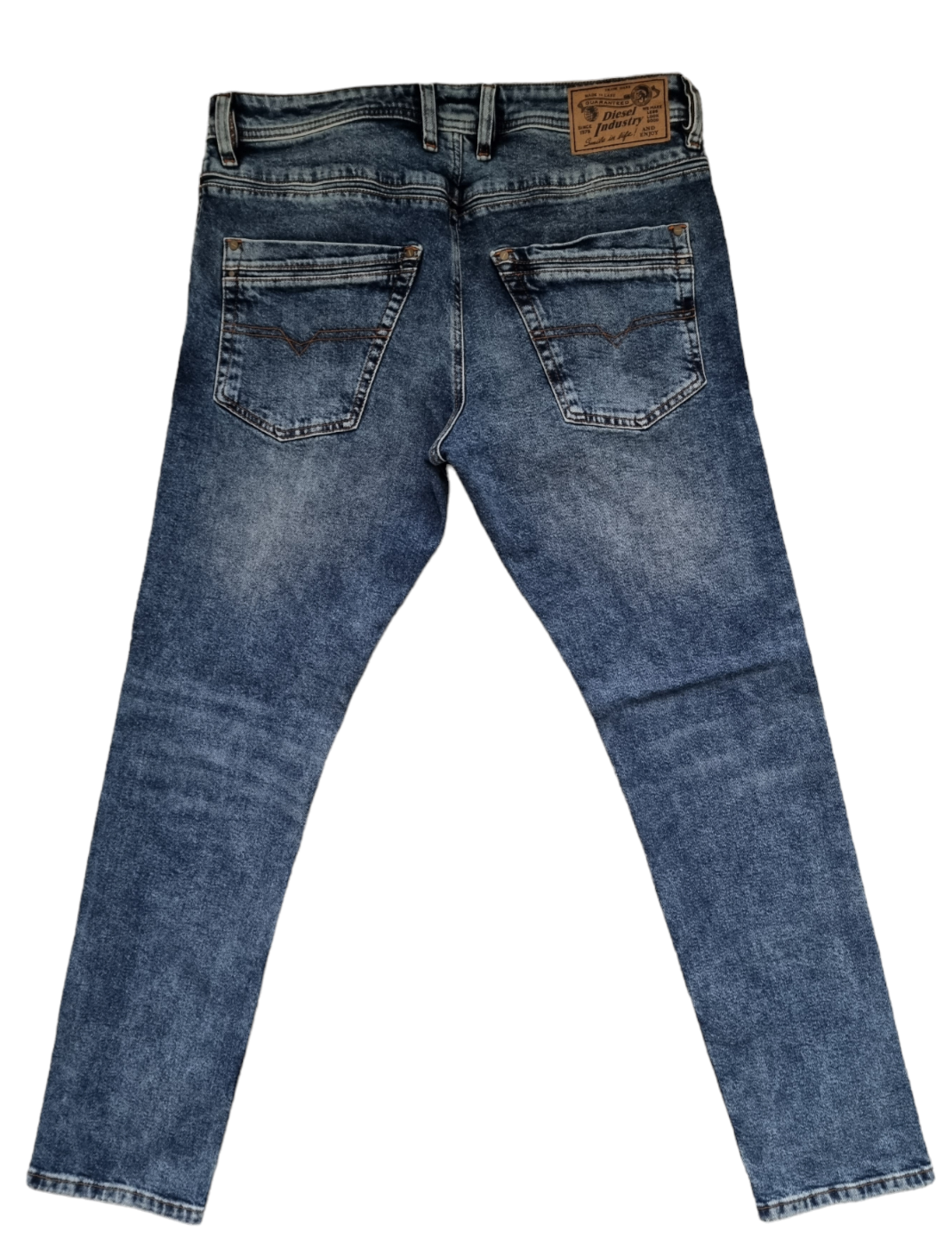 Diesel Herren Jeans Krayver RM011 Blau Regular Slim Carrot Stretch Neu