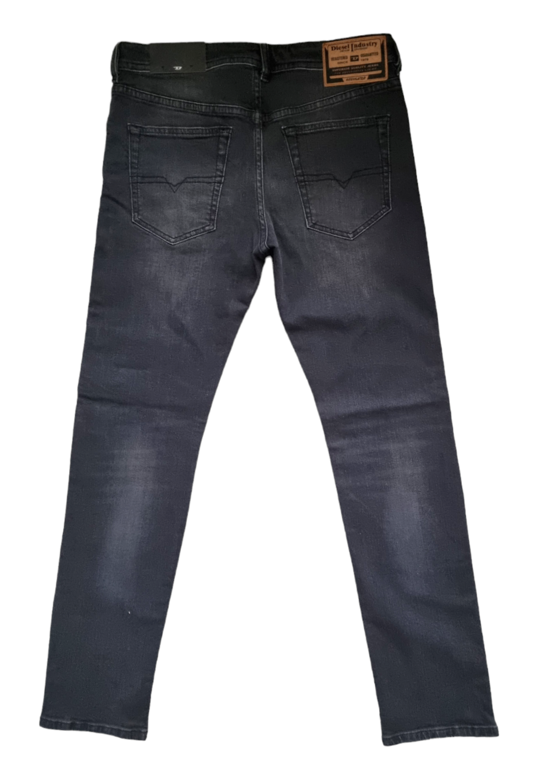 Diesel Herren Jeans Buster-X Grau Dunkelgrau L32 Regular Slim Tapered Stretch Neu