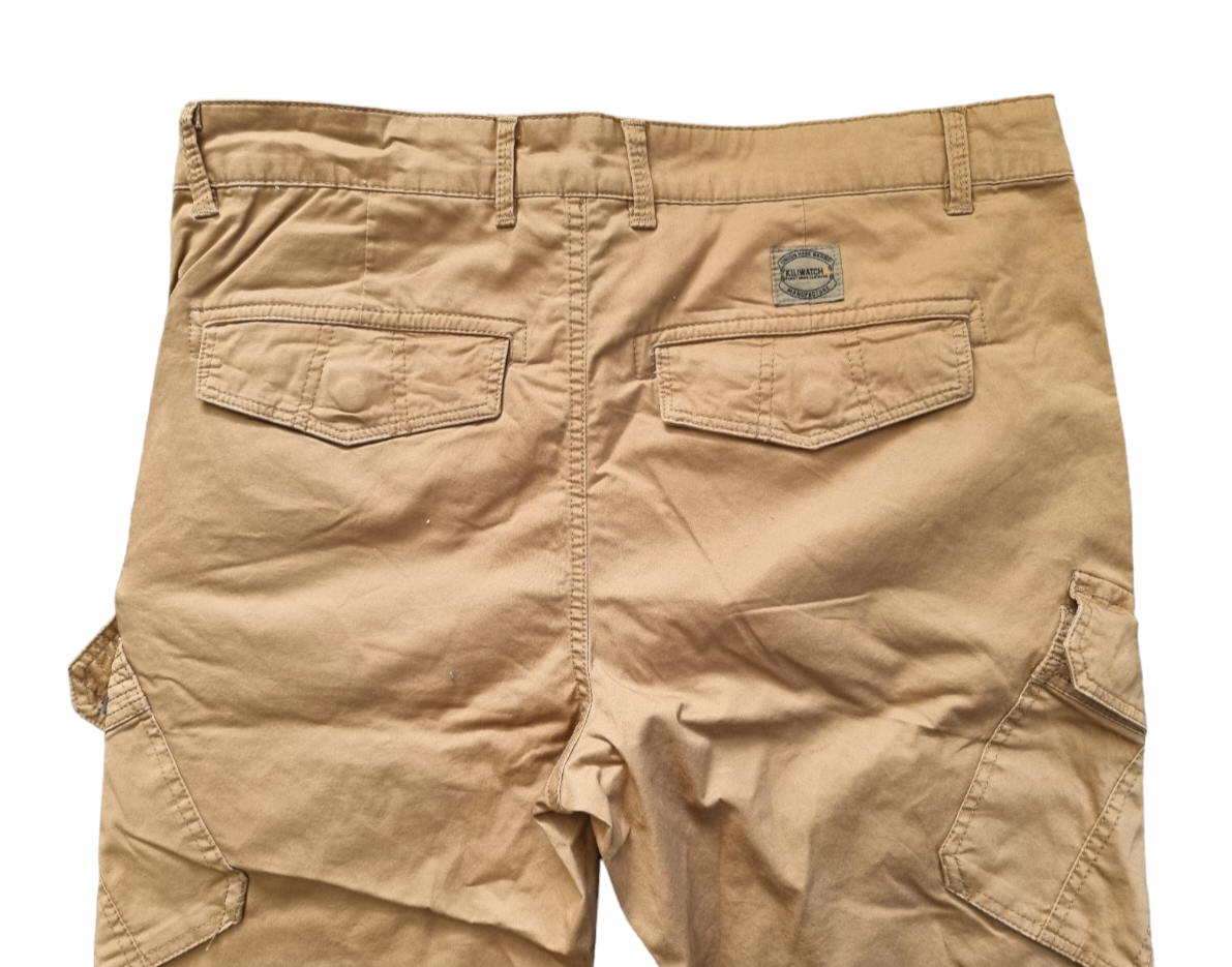 Kiliwatch Herren Cargo Hose Tapered Camel Beige Neu