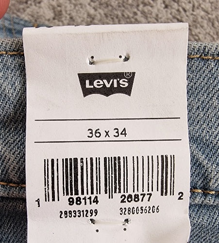 Levis 512 Slim Tapered Stretch Herren Jeanshose W36 L34 Hellblau (28833-1299) Neu