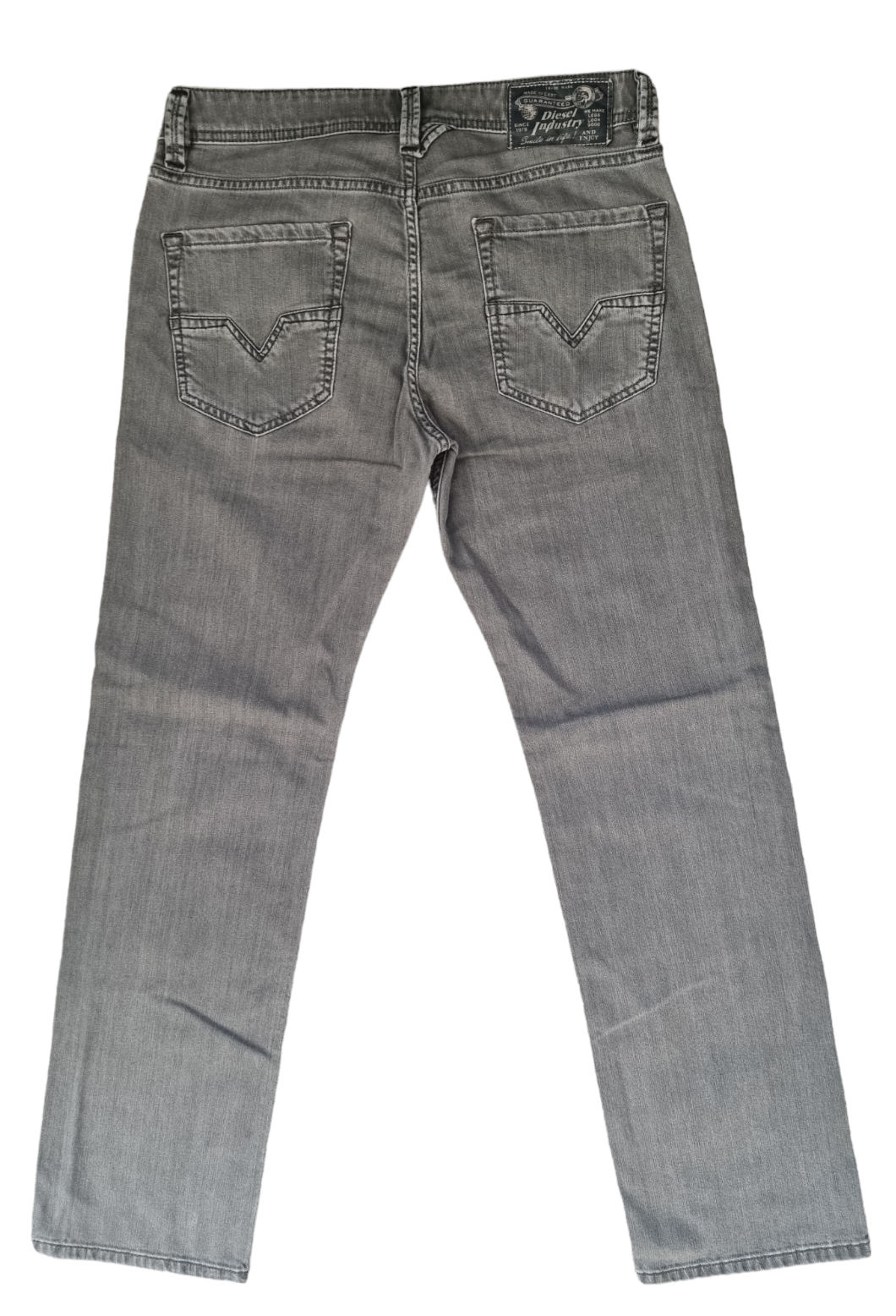 Diesel Herren Jeans Larkee L30 L32 Grau Regular Straight Stretch Neu