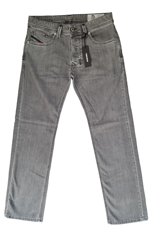 Diesel Herren Jeans Larkee L30 L32 Grau Regular Straight Stretch Neu