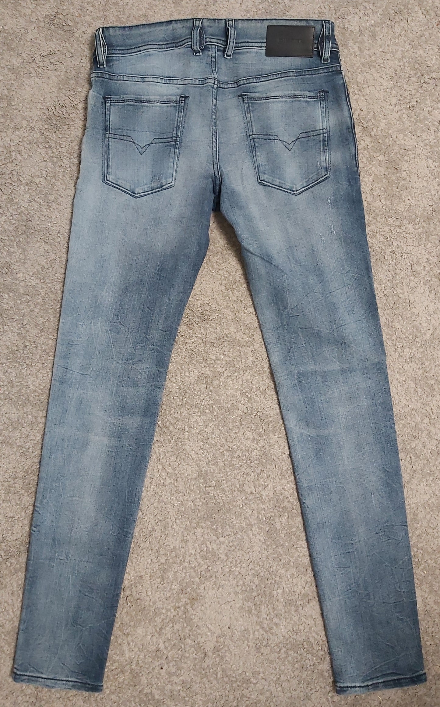 Diesel Herren Jeans Sleenker 084QL Blau Stretch Slim Skinny Neu