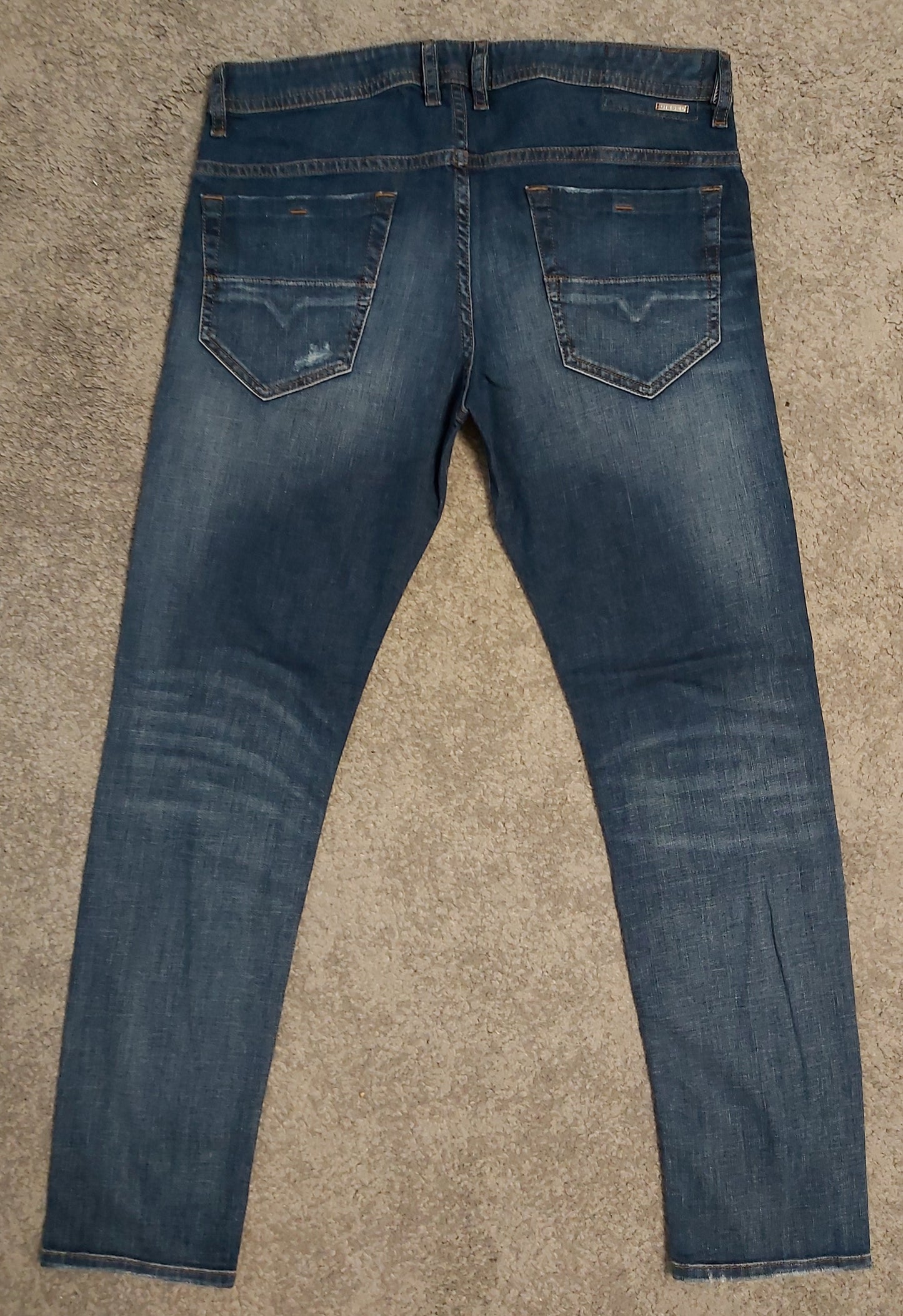 Diesel Herren Jeans Thommer 084TW Blau Stretch Slim Skinny Neu