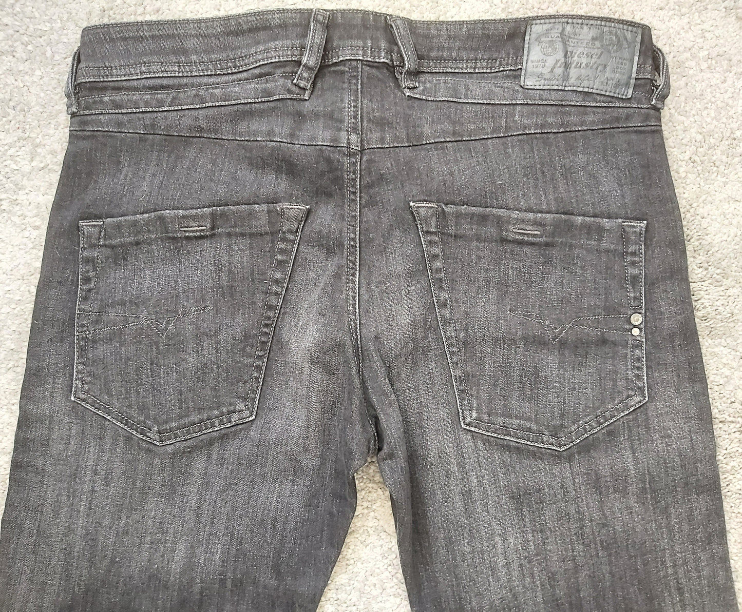 Diesel Herren Jeans Belter-R R8AM7 Schwarz Regular Slim Tapered Stretch Neu