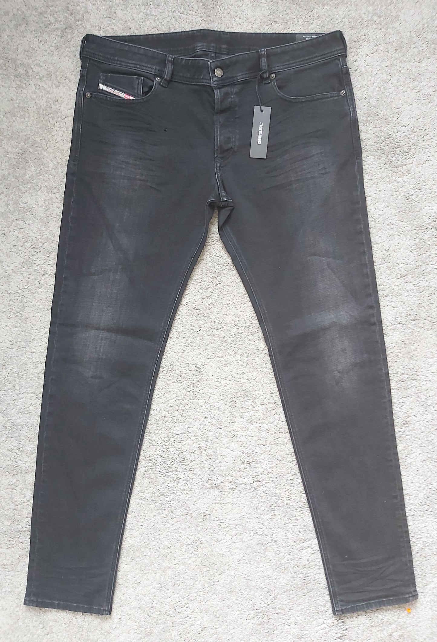 Diesel Herren Jeans Sleenker 009DH Skinny Schwarz Stretch Neu