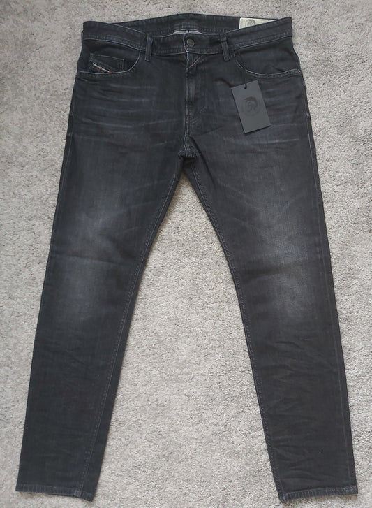 Diesel Herren Jeans Thommer-SP 0890E Schwarz Slim Skinny Stretch Neu