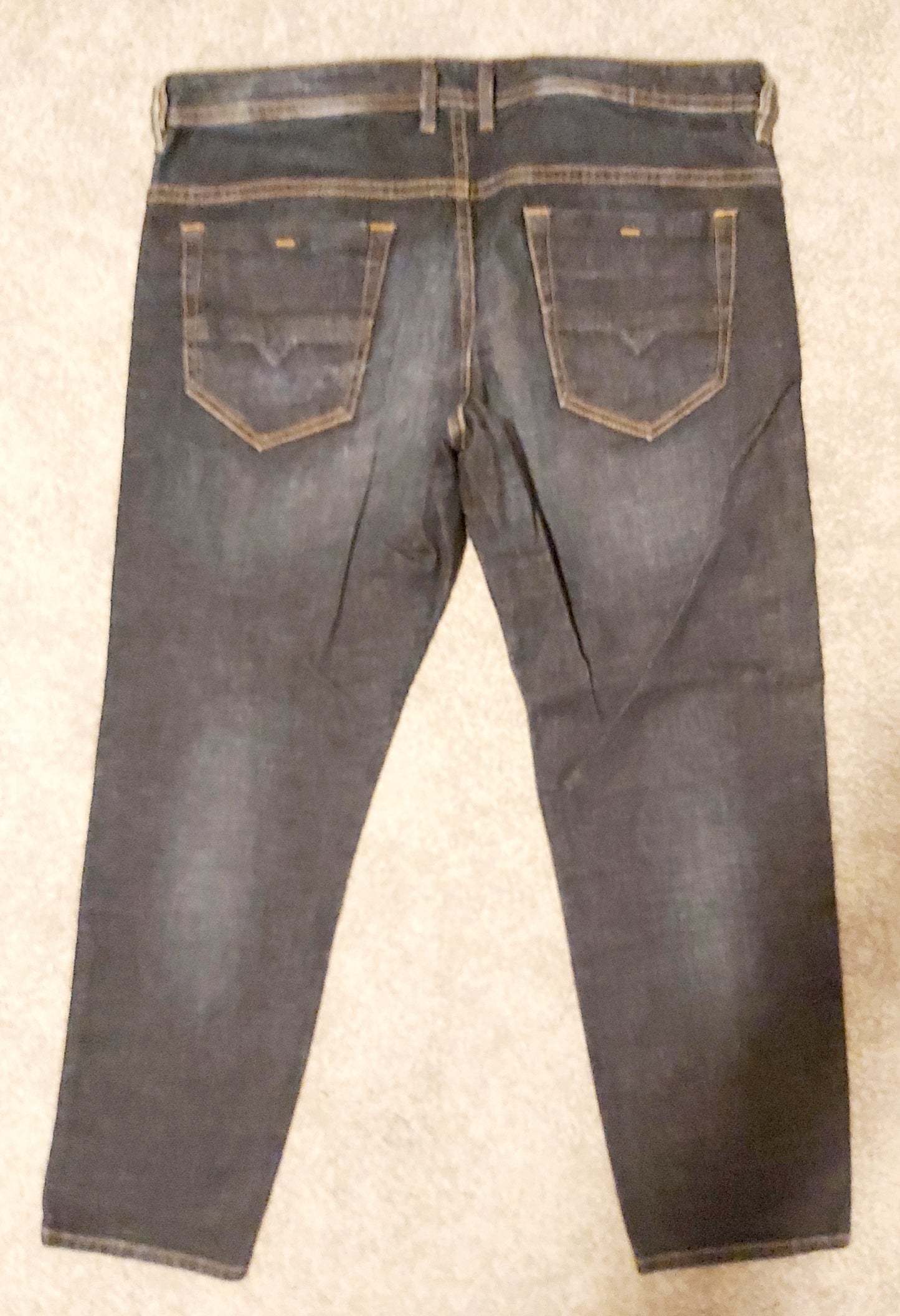 Diesel Herren Jeans Thommer R7TA8 Dunkelblau Slim Skinny Stretch Neu