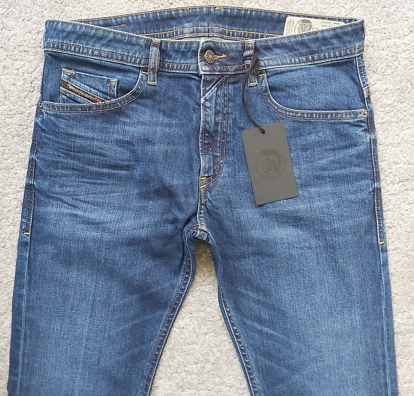 Diesel Herren Jeans Thommer-SP 0890E Blau Slim Skinny Stretch Neu